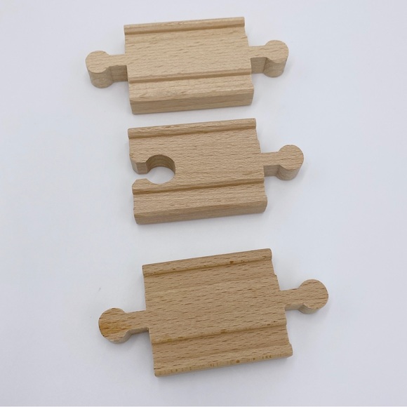 Assorted Wooden Trains & Train Tracks 20 Items In The Lot - Picture 9 of 14